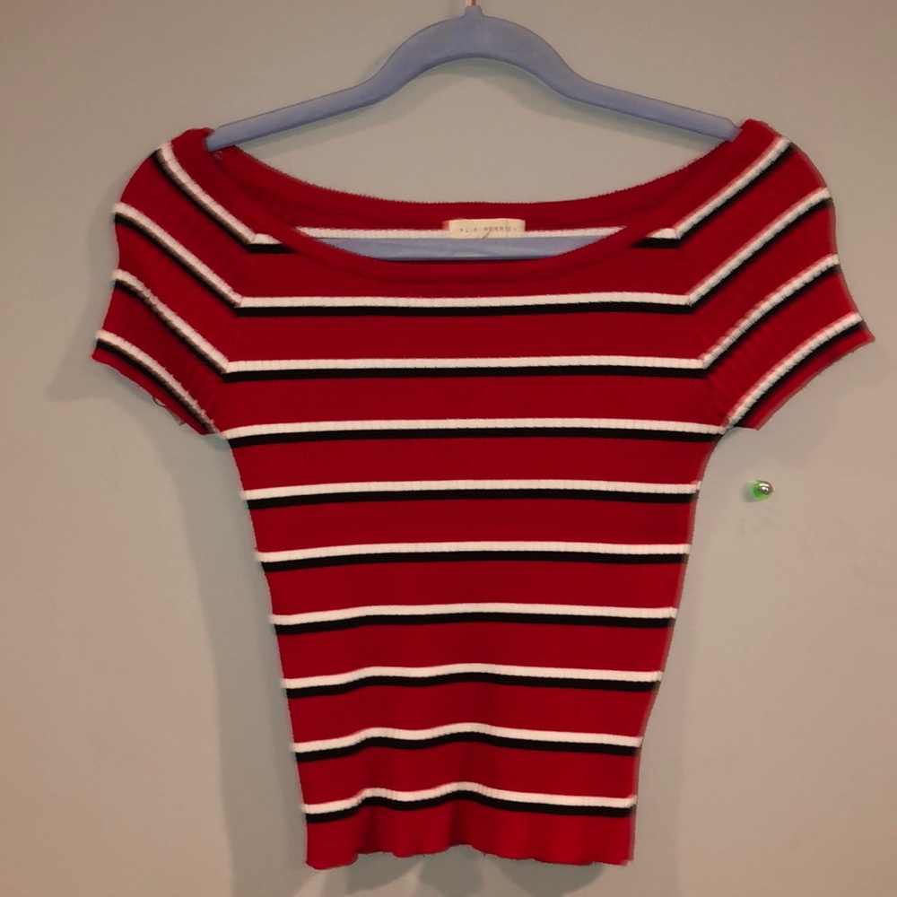 LA HEARTS OFF THE SHOULDER TEE